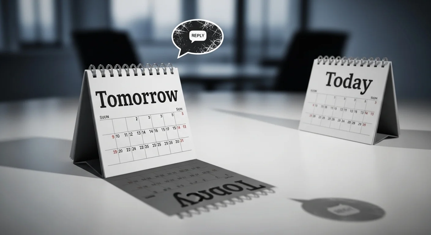 What Does Replying Next Day Mean