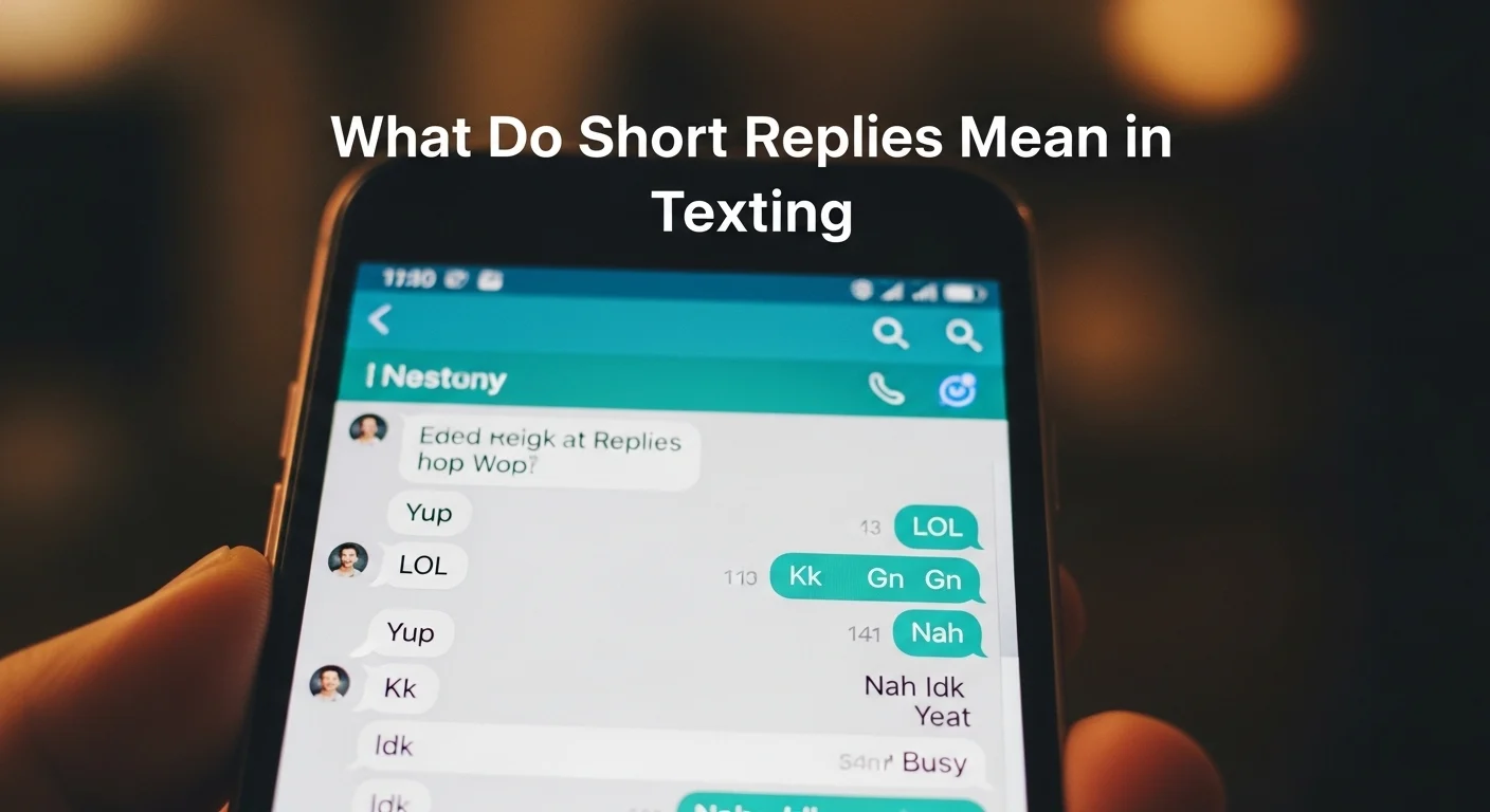 What Does Short Replies Mean in Texting