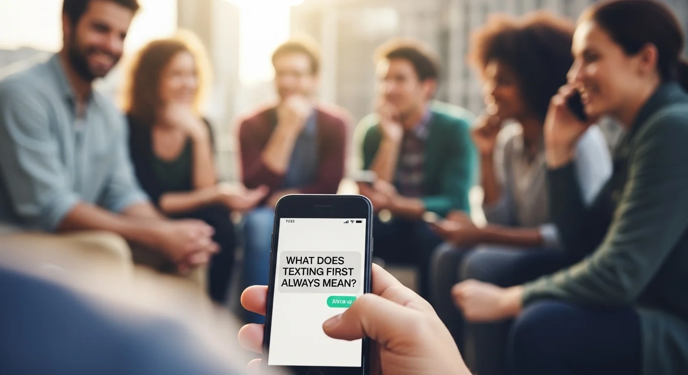 What Does Texting First Always Mean