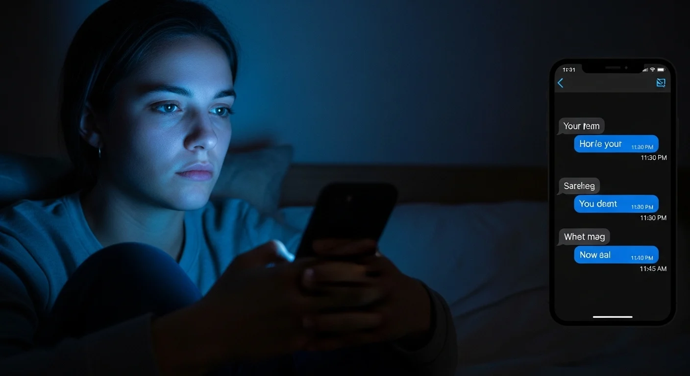 What Does Texting Only at Night Mean