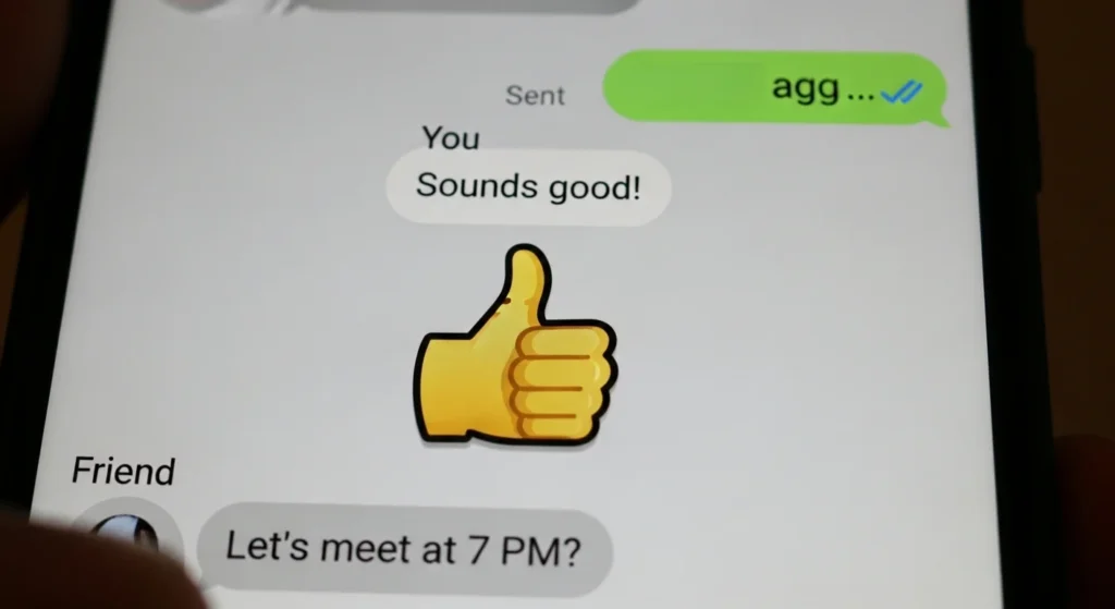 What Does Thumbs Up Reaction Mean in Texting?