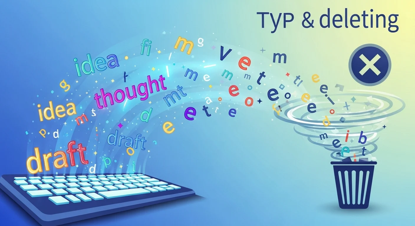 What Does Typing and Deleting Mean