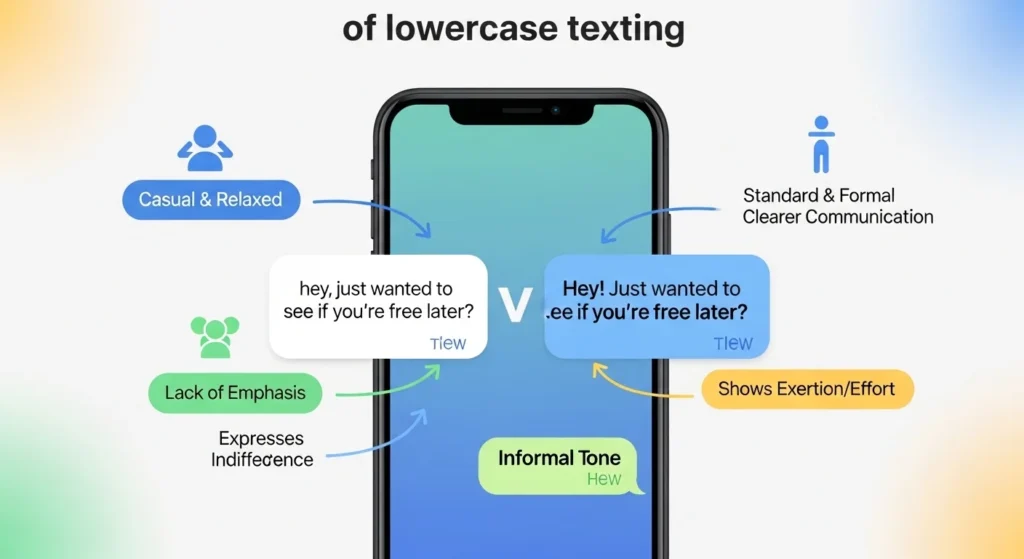 What Does Typing in Lowercase Mean in Texting?