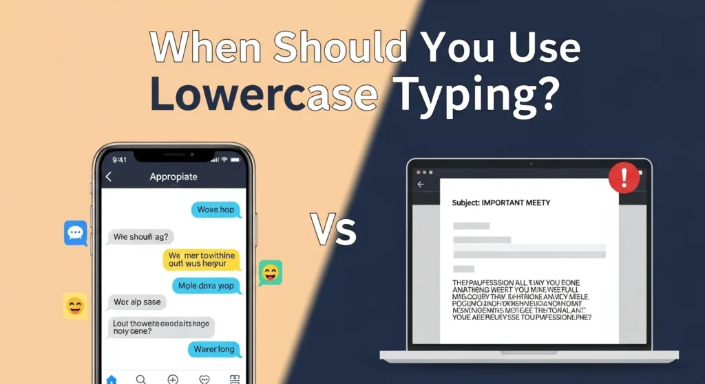 When Should You Use Lowercase Typing?