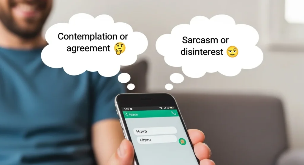 Why Do Guys Text “Hmm”? Common Reasons Explained