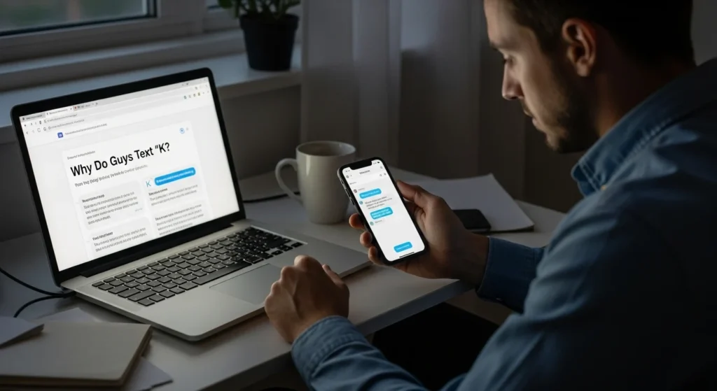 Why Do Guys Text “K”? Understanding the Psychology Behind It