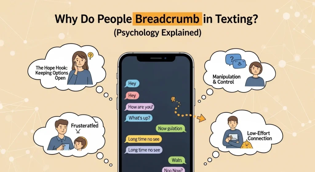 Why Do People Breadcrumb in Texting? (Psychology Explained)