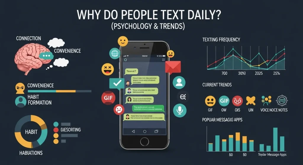 Why Do People Text Daily? (Psychology & Trends)