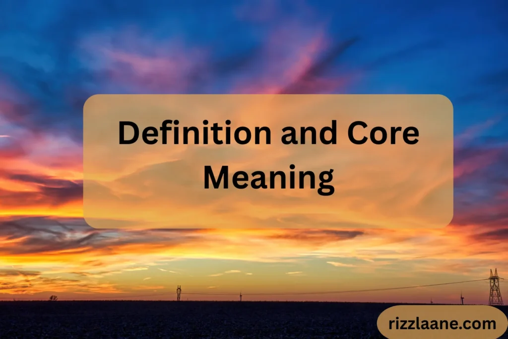 Definition and Core Meaning