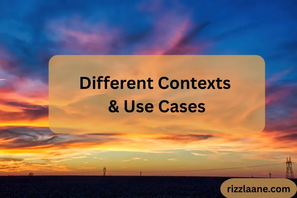 Different Contexts & Use Cases