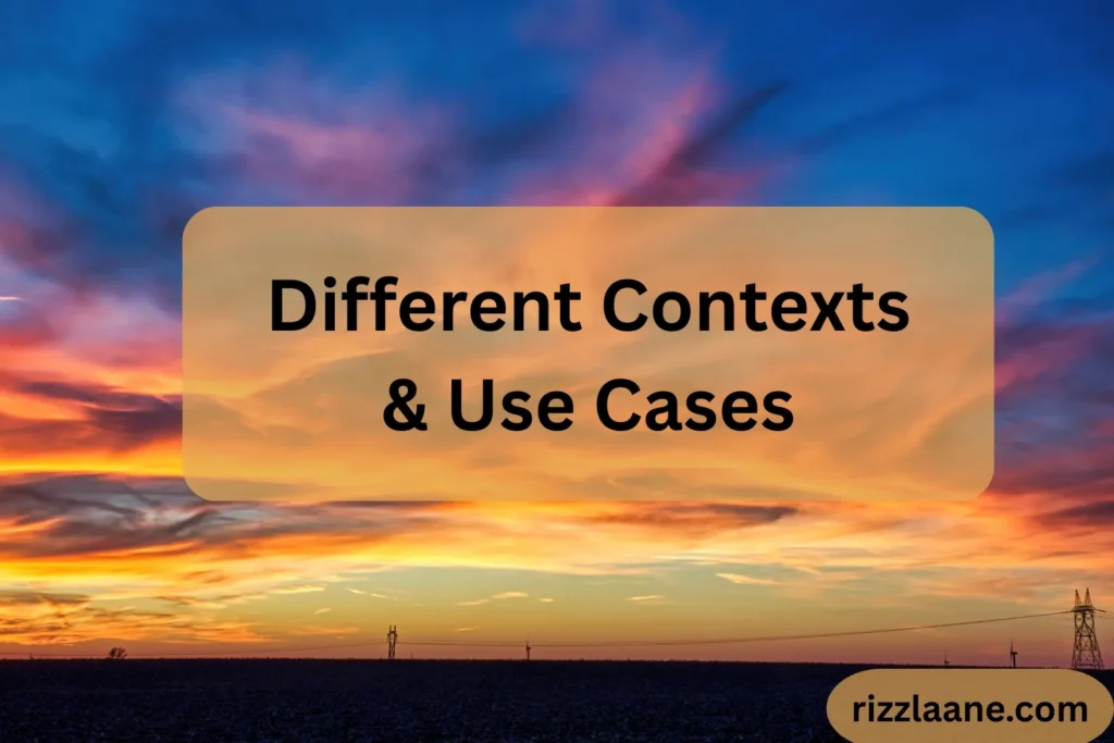 Different Contexts & Use Cases
