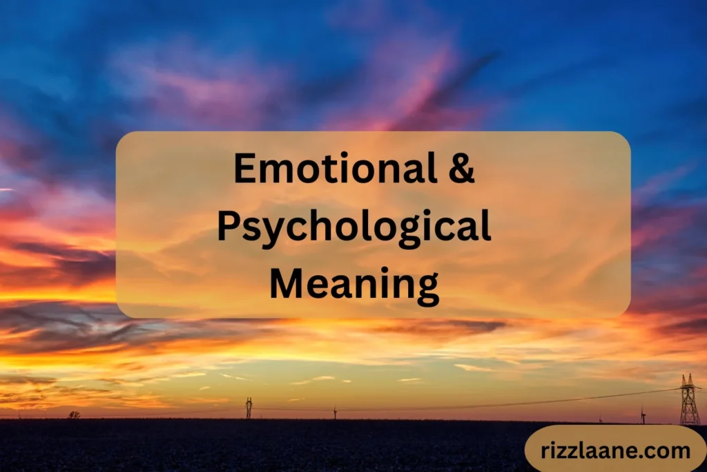 Emotional & Psychological Meaning
