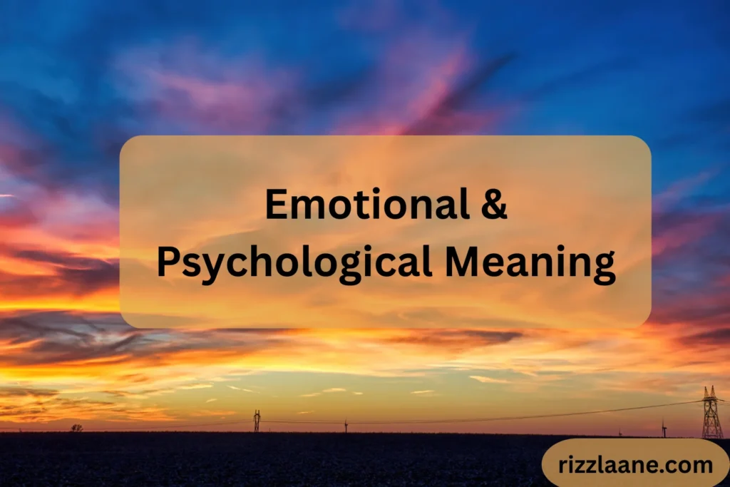 Emotional & Psychological Meaning